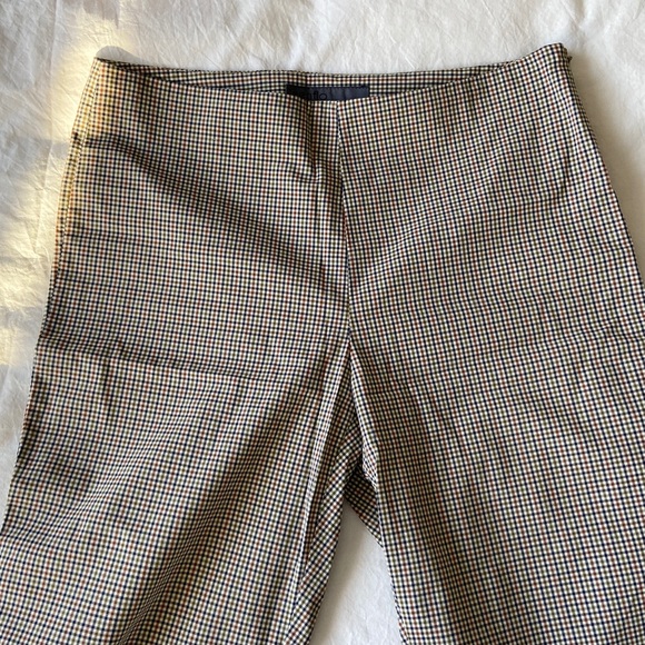 VINTAGE Plaid Side Zip Trousers -Size 6 - Picture 3 of 8